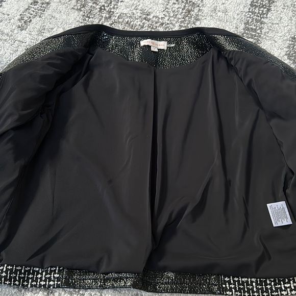 TORY BURCH Gorgeous Daria Patent Leather/Tweed Jacket~ size 4 - Picture 6 of 8